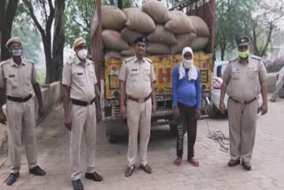 police seize truck coming to sell wheat in haryana