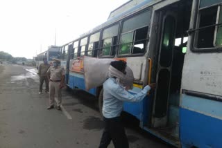 600 migrant laborers returning home from gurugram by haryana roadways buses