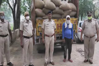 police seize truck coming to sell wheat in haryana