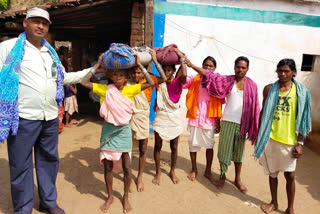 ration distribution among baiga tribals in kawardha