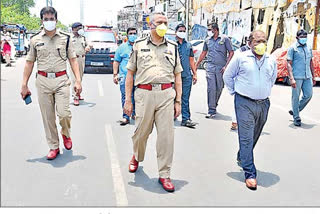 police and ndrf teams march in vijayawada