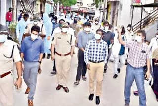 district officers visit hindupuram