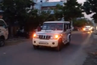 police patrolling in Vijayawada singnagar