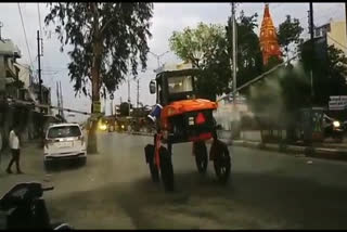 Nasrullaganj being sanitized with modern machine