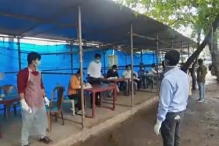 Health department check up all the inter district passenger at Moran