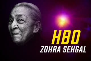 zohra sehgal birthday special, ETVbharat