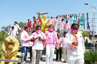 trs party formation day celebrations in Sircilla