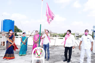 TRS party Formation Day celebrations in Thirumalagiri, Suryapet district