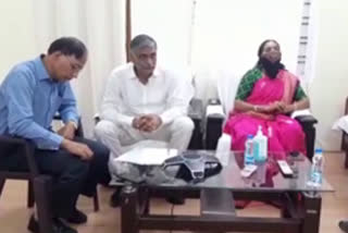 minister harish rao teleconference