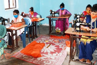 women self help groups making masks and soaps in kondagaon