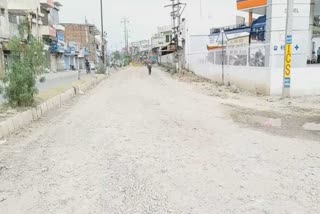 road construction work  started from pipli to university third gate in kurukshetra