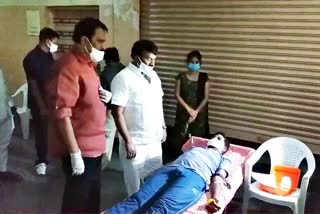 minister talasani srinivas yadav attend blood donation camp in jubleehills