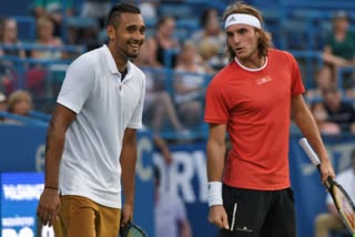 Tennis star Tsitsipas plays hilarious birthday prank on Kyrgios