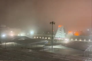 Andhrapradesh Thirumala's snow atmosphere