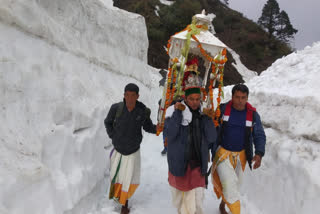 Baba Kedarnath's Doli reached Kedarnath