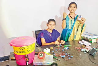 sisters from siricilla  town invented instruments to alert corona