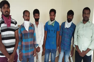 Six arrested for playing poker in yadadri bhuvanagiri district