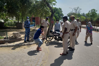 Jind police strict about LOCKDOWN cradle