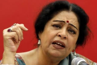 MP Kiran Kher targeted Congress in chandigarh