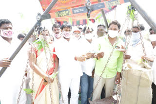 mla korukanti chander opened crop buying centers