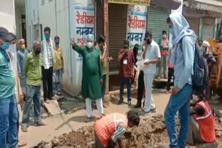 sewer line breakage in gwalior