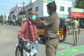 Virudhunagar Police to raise awareness about face mask wearing