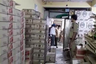 Theft in a liquor store at sanathnagar