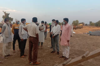 district officer inspected the wheat procurement center In Vidisha