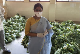 Lakshmi Hebbalkar, a vegetable and food supplier herebagewadi