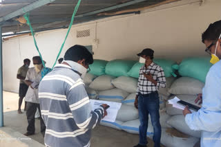 two rice mills seized in srikakulam dst tekkali