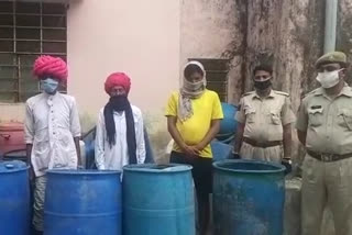 Ajmer news, Illegal liquor seized, accused arrested