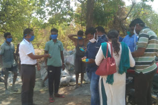 Bijapur District Panchayat representatives inspected MNREGA works