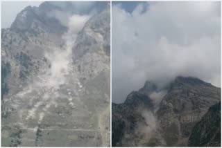 Landslide in Pangi village