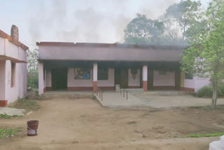 Fire at Quarantine Center in nabarangpur