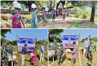 crpf police help to tribals at vishaka