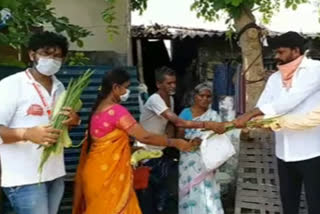 FOOD DISTRIBUTION TO POOR PEOPLE IN KHAMMAM
