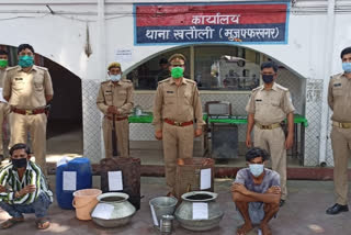 Muzaffarnagar: Two liquor smugglers arrested for making illegal liquor