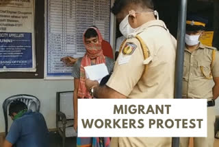 Kerala 'guest' workers stage protest, want to return to their families who are suffering