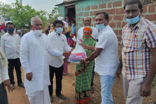 Food kit distribution by mla B.narayanrao