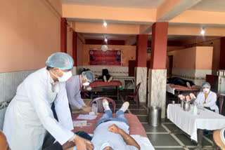 Sunil Upadhyay Education Trust and Mother Tara Seva Samiti organized blood donation camp in Shoghi