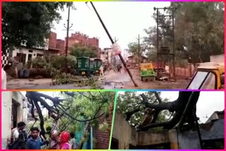 Severe thunderstorms in Ghaziabad caused havoc and people ignored social distancing