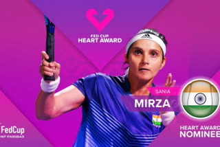 Sania Mirza become first Indian to be nominated for Fed Cup Heart Award