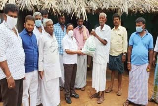 A rotten vegetable kit given by former minister's supporters