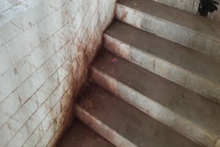 Patients spitting inside the hospital