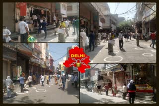 Strictly following lockdown in nawada bazaar najafgarh