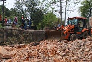 house damage through bccl in dhanbad