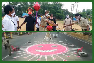 కరోనాపై అవగాహన కల్పిస్తున్న అధికారులు