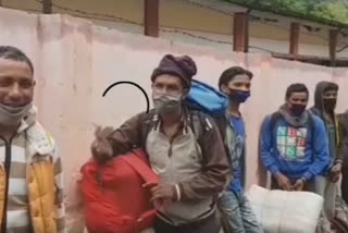 Nepali migrant workers return home