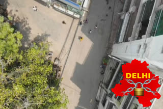 Delhi Police is monitoring through drones in lockdown