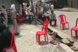 chairs arranged in front of bank